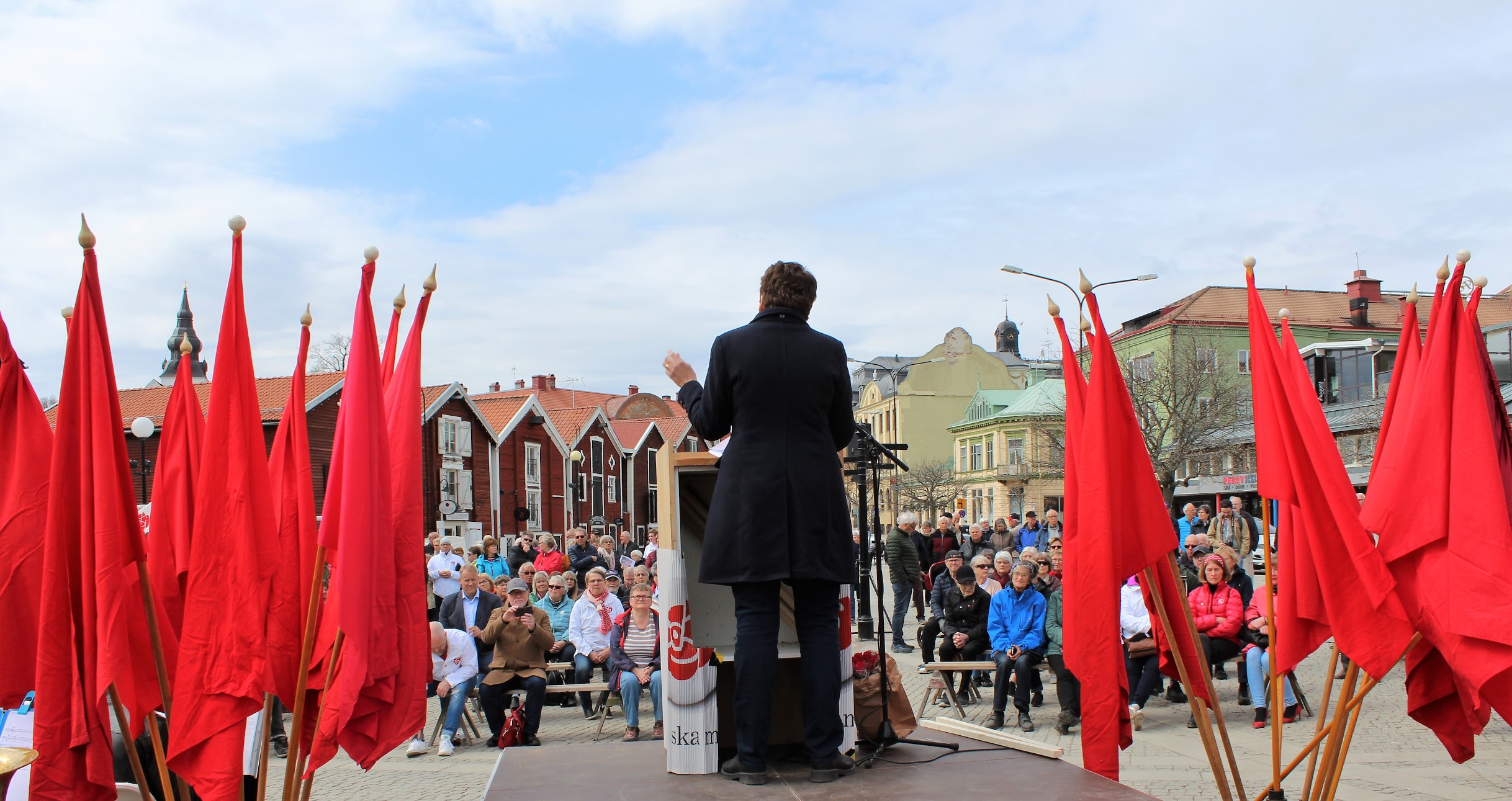 Trevligt 1 maj firande i Hudiksvall